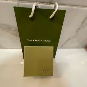 Van Cleef & Arpels Olive Green Box and Matching Bag